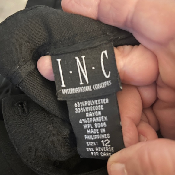 I.N.C. Women’s Black Dress Pants Size 12 Flare - Picture 6 of 7